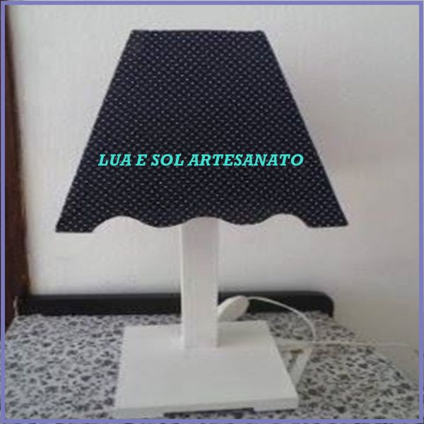 abajur poa azul
