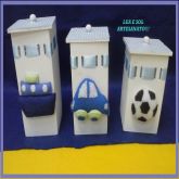 TRIO DE POTES BRINQUEDOS